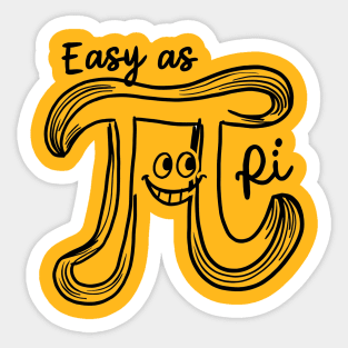 Easy as Pi Sticker